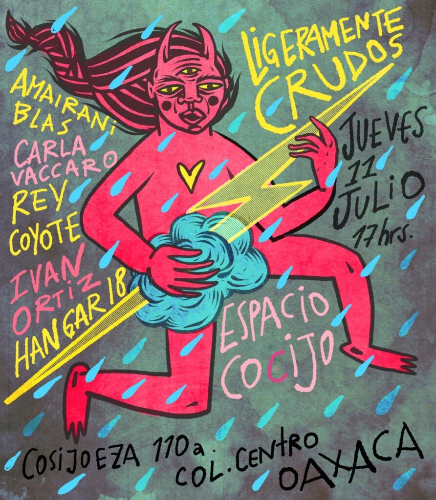 Cartel de invitación “Ligeramente Crudos” artista: desconocido